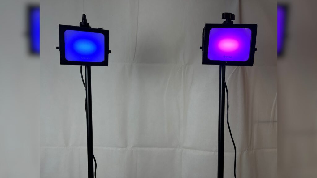 4x LED RGBW Outdoor Flutlichter